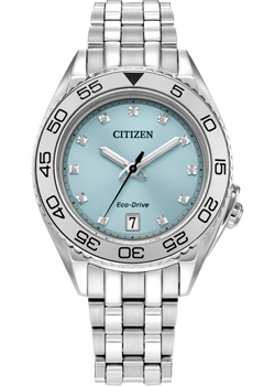 

Японские наручные женские часы Citizen FE6161-54L. Коллекция Eco-Drive