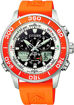 Японские наручные  мужские часы Citizen JR4061-18E. Коллекция Promaster - фото 1