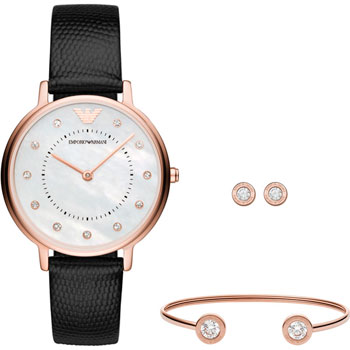 fashion наручные  женские часы Emporio armani AR80011. Коллекция Dress Watch Gift Set - фото 1