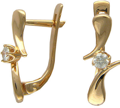 

Золотые серьги 01C613989