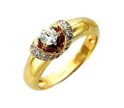 Золотое кольцо  01K134890 - фото 1