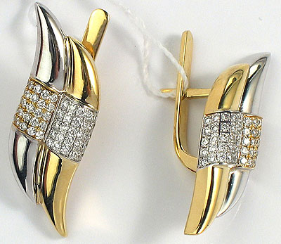 

Золотые серьги 65C680003