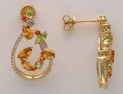 

Золотые серьги 95C631570