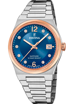 fashion наручные  женские часы Festina F20037.2. Коллекция Swiss Made