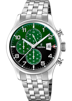 

fashion наручные мужские часы Festina F20374.7. Коллекция Timeless Chronograph