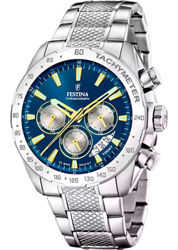 

fashion наручные мужские часы Festina F20668.5. Коллекция Timeless Chronograph