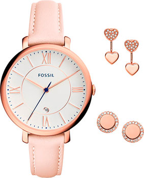 fashion наручные  женские часы Fossil ES4202_set. Коллекция Jacqueline - фото 1