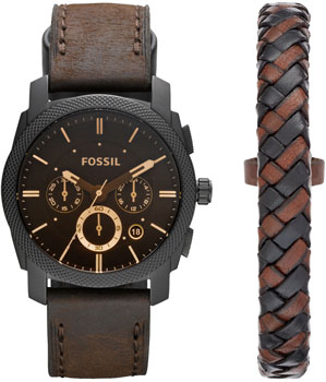 

fashion наручные мужские часы Fossil FS5251_SET. Коллекция Machine