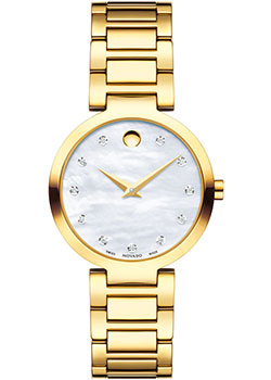 

Швейцарские наручные женские часы Movado 0607105. Коллекция Modern Classic
