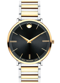 Швейцарские наручные мужские часы Movado 0607169. Коллекция Ultra Slim