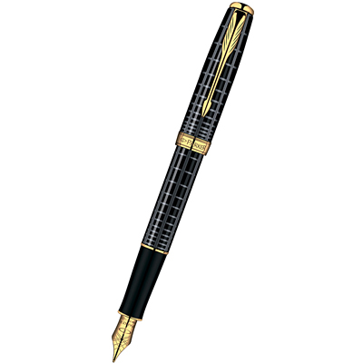 Parker Перьевая ручка Parker Sonnet F531 Dark Grey Laquer Gt Parker S0912440