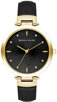 

женские часы Romanson RL0B12LLG(BK). Коллекция Leather