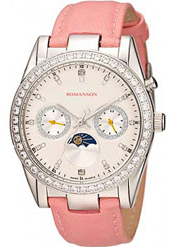 

женские часы Romanson RL4210QLW(WH)PINK. Коллекция Adel