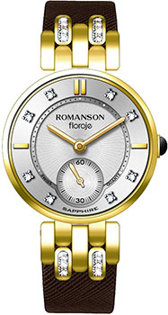 женские часы Romanson RL9A10QLG(WH). Коллекция Floroje женские часы Romanson RL9A10QLG(WH). Коллекция Floroje - фото 1