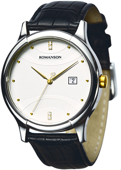 

мужские часы Romanson TL1213SMC(WH). Коллекция Leather