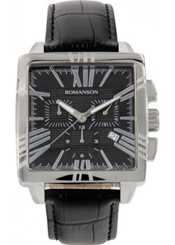 

мужские часы Romanson TL1263HMW(BK)BK. Коллекция Adel
