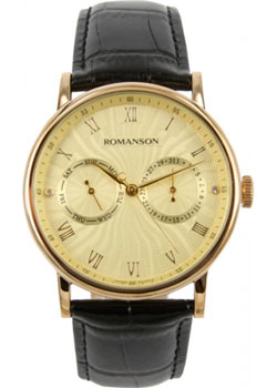 

мужские часы Romanson TL1275BMG(GD)BK. Коллекция Adel