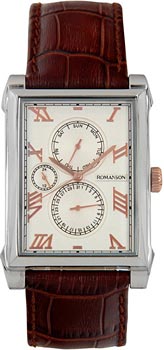 

мужские часы Romanson TL9225MJ(WH). Коллекция Leather