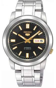 Японские наручные  мужские часы Seiko SNKK17K1. Коллекция Seiko 5 Regular - фото 1