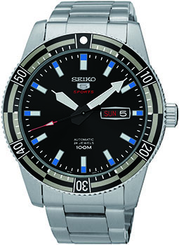 Японские наручные  мужские часы Seiko SRP733K1. Коллекция Seiko 5 Sports - фото 1