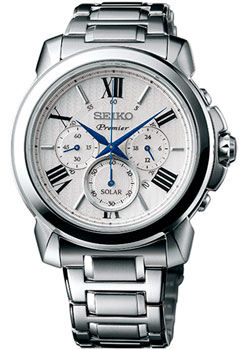 

Японские наручные мужские часы Seiko SSC595P1. Коллекция Premier