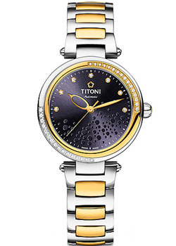 

Швейцарские наручные женские часы Titoni 23977-SY-DB-509. Коллекция Miss Lovely