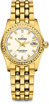 Швейцарские наручные  женские часы Titoni 729-G-541. Коллекция Cosmo Queen
