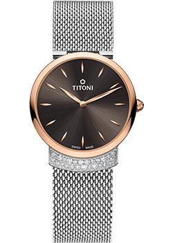 

Швейцарские наручные женские часы Titoni TQ-42912-SRG-592. Коллекция Mademoiselle by Titoni