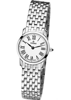 

Швейцарские наручные женские часы Titoni TQ-42918-S-584. Коллекция Slenderline