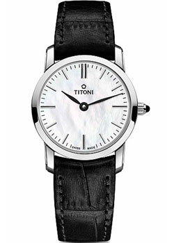 

Швейцарские наручные женские часы Titoni TQ-42918-S-ST-587. Коллекция Slenderline