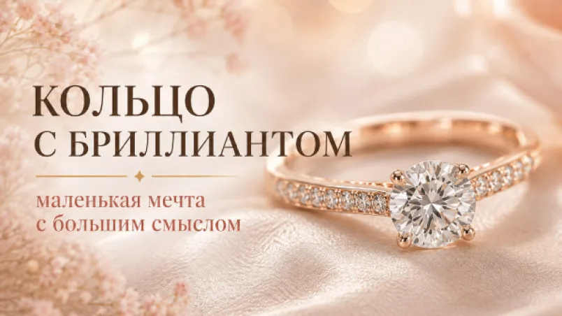 Кольцо с бриллиантом: маленькая мечта с большим смыслом