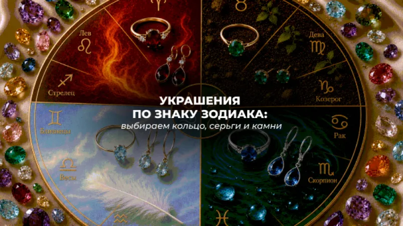 Украшения по знаку зодиака: выбираем кольцо, серьги и камни