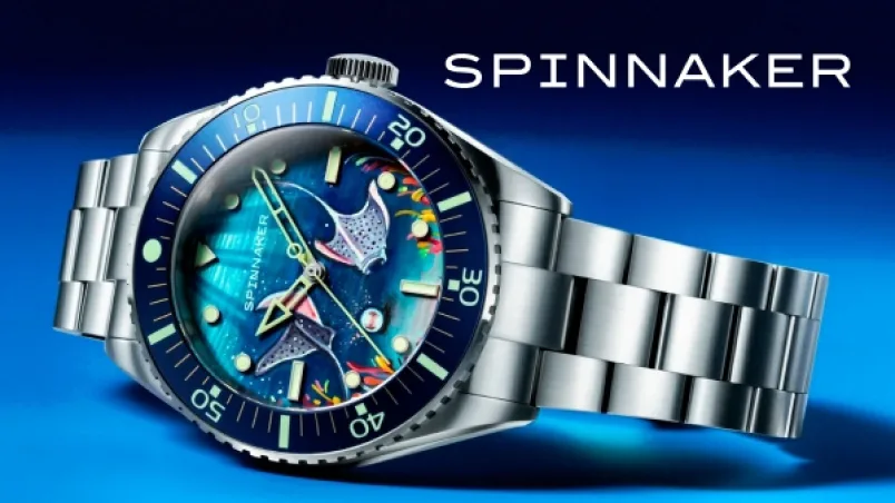 Spinnaker Spence 300 IFLW Manta Edition: два манта-ската на циферблате дайвера