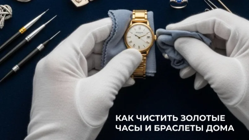 Как чистить золотые часы и браслеты дома