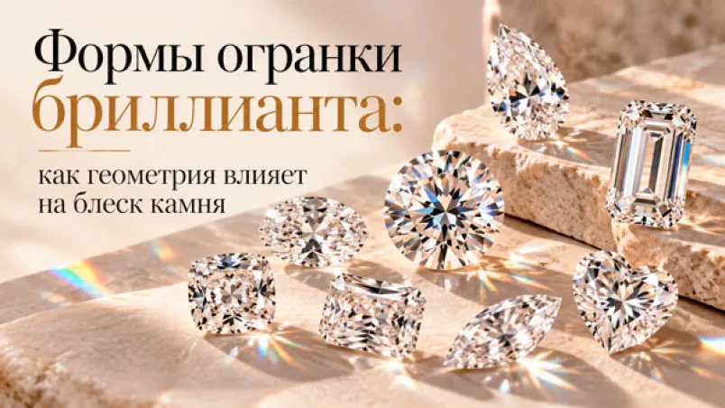 Формы огранки бриллианта: как геометрия влияет на блеск камня