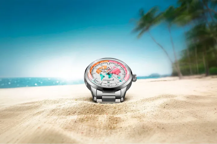 Norqain Freedom GMT Enjoy Life Holiday с необычным циферблатом