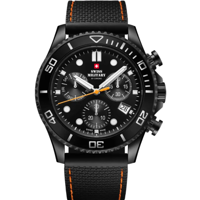 Швейцарские наручные мужские часы Swiss Military SM34101.08. Коллекция XL Chronograph