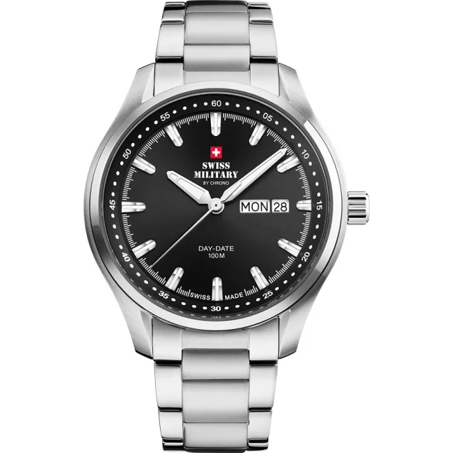 Швейцарские наручные мужские часы Swiss Military SM34116.01. Коллекция Day Date