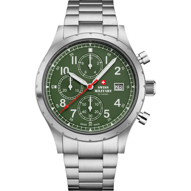 Швейцарские наручные мужские часы Swiss Military SM34117.03. Коллекция Field Chronograph