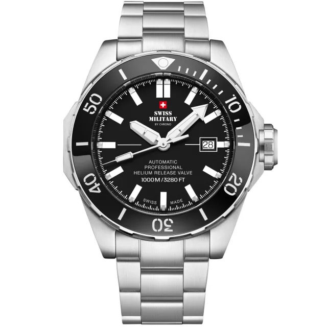 Швейцарские наручные мужские часы Swiss Military SMA34092.01. Коллекция Diver 1000m