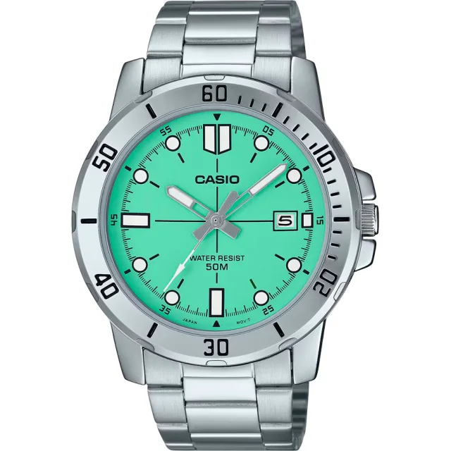 Японские наручные мужские часы Casio MTP-VD01D-3E1. Коллекция Analog