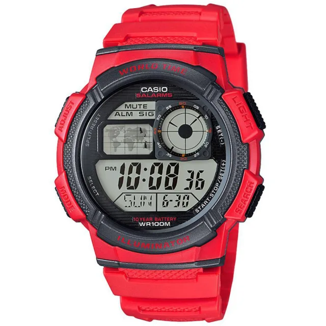 Японские наручные мужские часы Casio AE-1000W-4A. Коллекция Digital