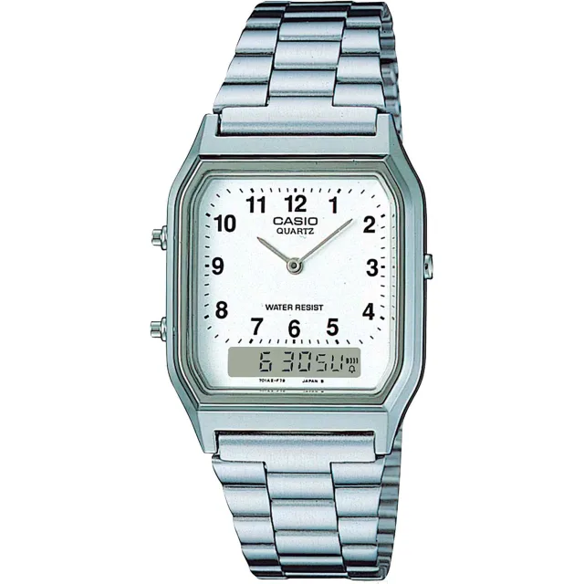 Японские наручные  мужские часы Casio AQ-230A-7B. Коллекция Vintage