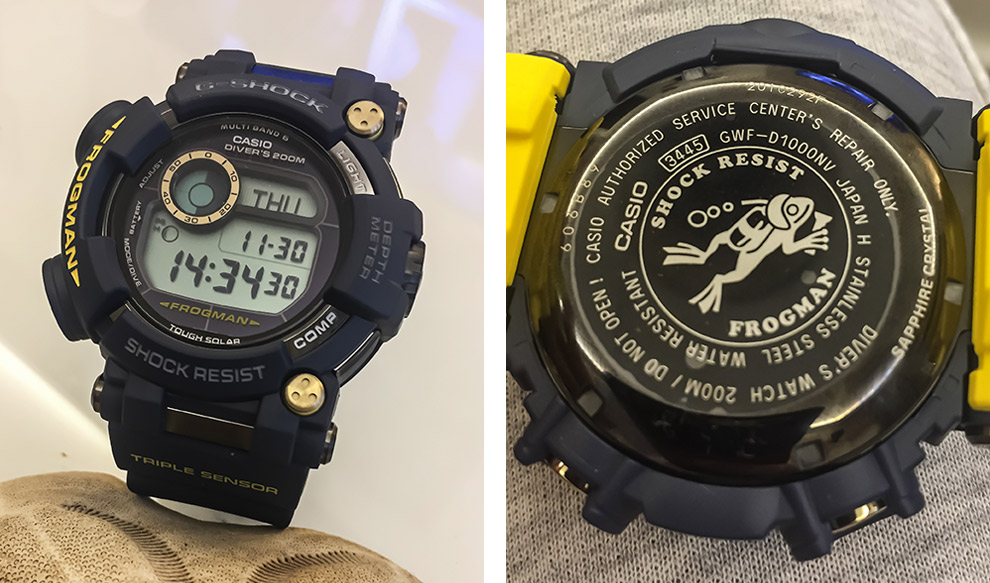 Casio G Shock Frogman GWF D1000NV 2E