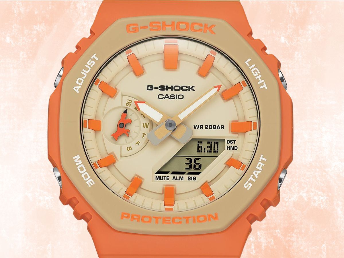 G-Shock x Maison Kitsune: яркая лиса на культовом GA-2110