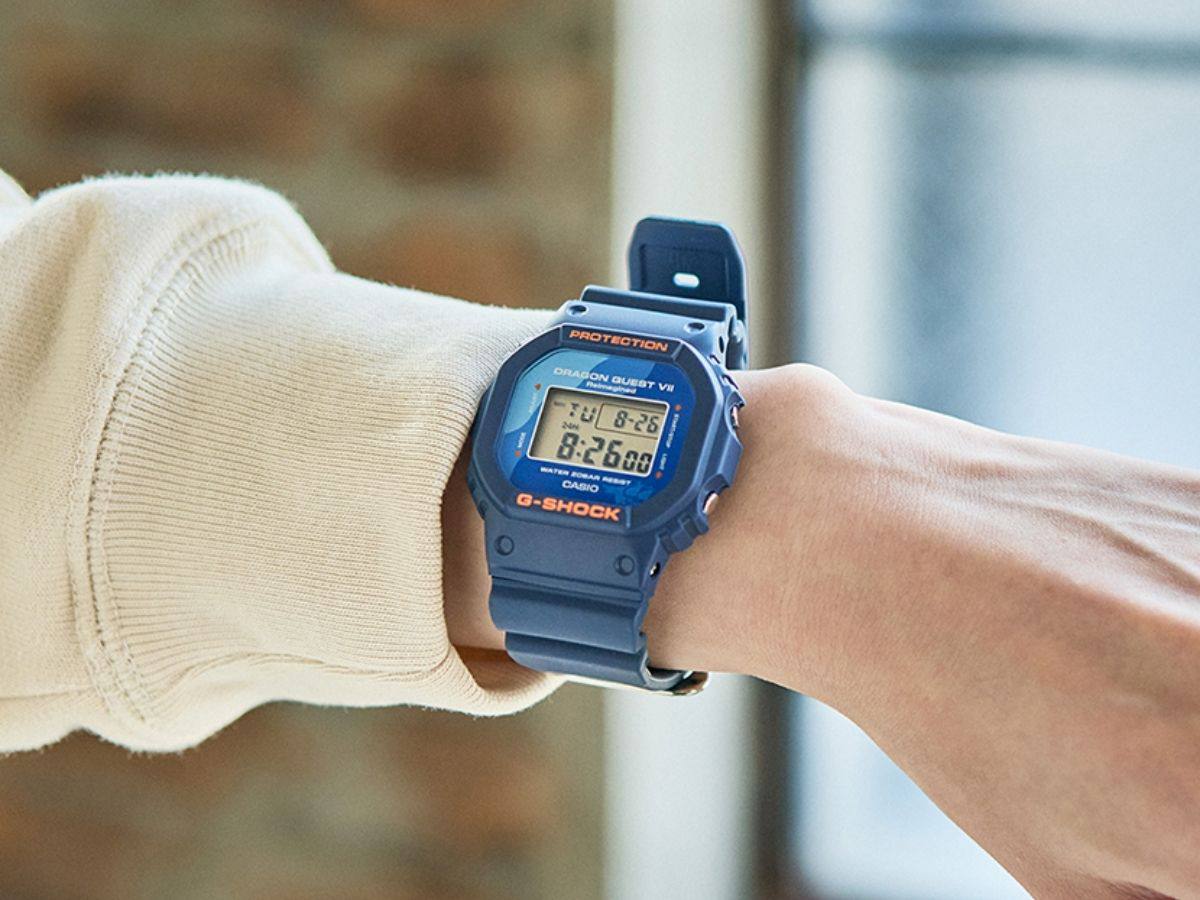 Casio G-Shock Dragon Quest VII: лимитка DW-5600 со Slime-подсветкой
