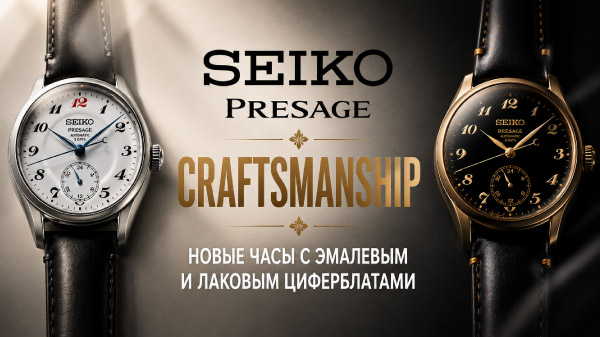 Seiko Presage Craftsmanship: новые часы с эмалевым и лаковым циферблатами
