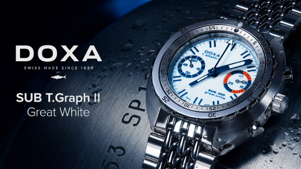 Doxa SUB T.Graph II Great White: первый специальный выпуск после возвращения легендарного хронографа