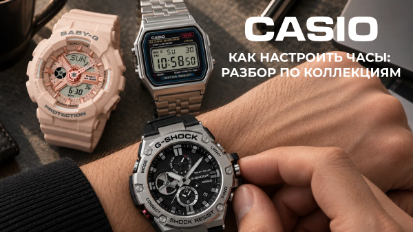 Как настроить часы Casio: разбор по коллекциям