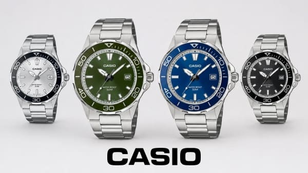 Casio MTD-145: доступный дайверский стиль с алюминиевым безелем
